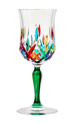 OPERA Green Stem Multi Colour Medium Glass