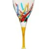 TRIX DESIGN YELLOW STEM WINE GLASS