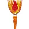 Amber Stem Multi Colours Italian Melodia Design Wine Glass