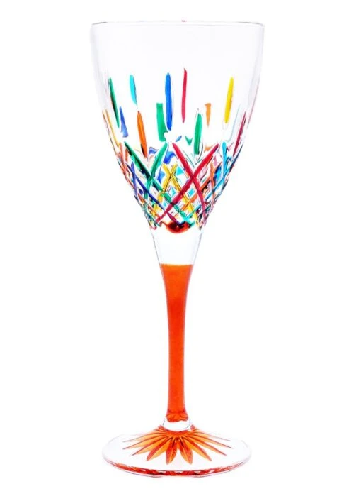 *TOSCA* Amber Stem Wine Glass