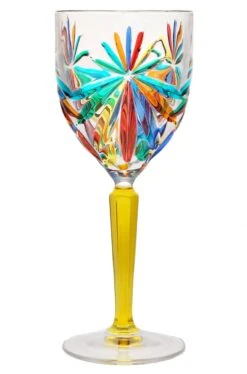 Oasis Yellow Stem Wine Glass
