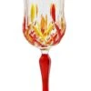 Red Multi Colours Italian Opera Design Wine Glass -Ceramic Shop dz g 31 3156 w 1