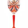 OASIS Black/Orange Wine Glass -Ceramic Shop dz g 33 w 2