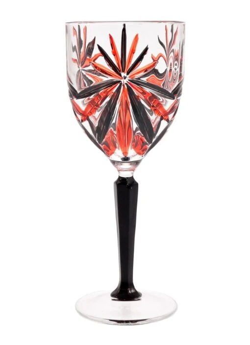 Oasis Black Stem Wine Glass