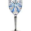 Oasis Wine Glass-Silver And Blue -Ceramic Shop dz g 39 w 1 1