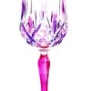 Pink Stem With Purple, Lilac And Pink Colours Opera Design Wine Glass -Ceramic Shop dz g 42 4082 w