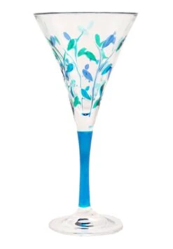 Turquoise Stem Multi Colours Laurus Design Wine Glass