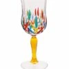 Yellow Stem Multi Colours Opera Design Wine Glass -Ceramic Shop dz g 61 w 1 1 1 1