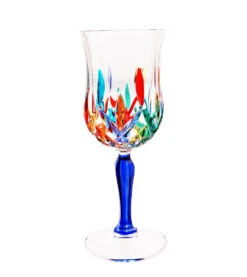 Opera Blue Stem Design Water Glass