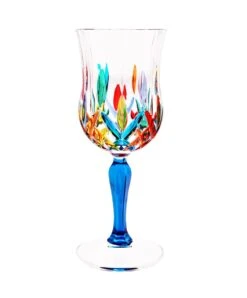 OPERA Turquoise Stem Water Glass