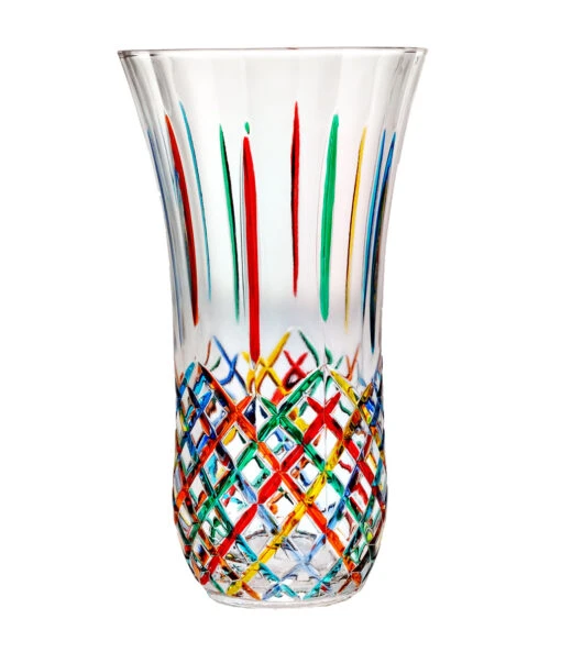 Opera Design Italian Glass Vase H 30