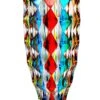 Diamond Design Venetian Murano Style Glass Vase 1 -Ceramic Shop dz v 50 w