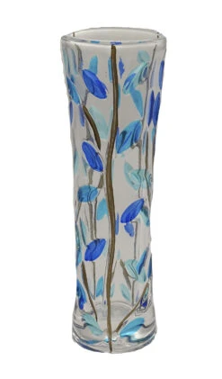 Blue & Turquoise Glass Vase