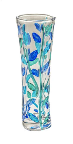 Blue & Green Glass Vase