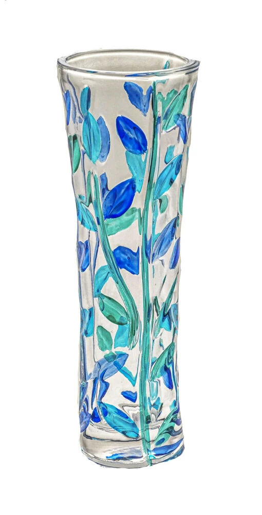 Blue & Green Glass Vase