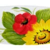 Sunflower And Poppy Design Antipasto Ceramic Plate -Ceramic Shop e a 29 4220 w