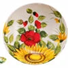 Sunflower And Poppy Ceramic Bowl -Ceramic Shop e b 109 w 1