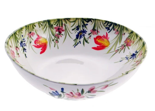 Mixed Flowers Ceramic Bowl