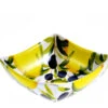 Small Lemon And Olive Square Ceramic Bowl