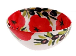 Large Tomato And Olive Giada Ceramic Bowl