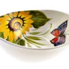 LARGE Size Sunflower And Butterfly Design Ceramic Italian Bowl -Ceramic Shop e b 30 4062 w