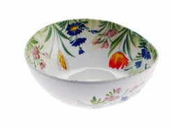 Medium Mixed Flowers Italian Ceramic Bowl