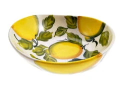 MEDIUM Size Lemon Design Ceramic Italian Bowl