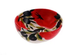 Tomato And Olive Italian Ceramic Bowl