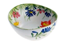 Mixed Flowers Italian Ceramic Bowl