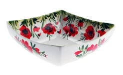 Poppy Square Ceramic Bowl – Large