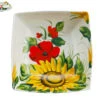 Sunflower & Poppy Bowl -Ceramic Shop e b 68 w 1 1