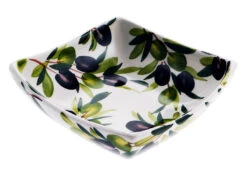 Olive Square Ceramic Bowl