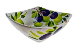 Small Design Olive Square Ceramic Bowl