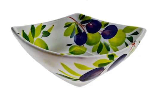 Small Design Olive Square Ceramic Bowl