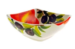 Tomato And Olive Square Bowl