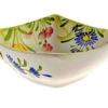 Small Size Mixed Flowers Square Ceramic Bowl -Ceramic Shop e b 85 2378 w