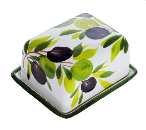 Butter Dish Olive Design