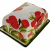 Large Poppy Design Butter Dish -Ceramic Shop e bd 24 2990 w