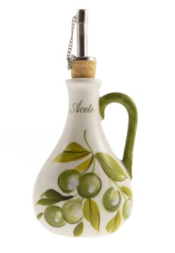 Green Olives Design Ceramic Italian Aceta Pourer