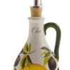 Lemon And Olive Design Oil Ceramic Italian Pourer -Ceramic Shop e ov 27 4187 w 1