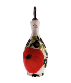 Tomato & Olive Design Ceramic Italian Oil Pourer
