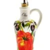 Italian Tomato And Olives Ceramic Oil Pourer -Ceramic Shop e ov 60 2977a w