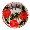SMALL Tomato And Olive Design Italian Ceramic Spaghetti Bowl -Ceramic Shop e sb 15 4186 s w