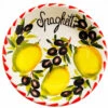 MEDIUM Lemon And Olive Design Ceramic Italian Spaghetti Bowl -Ceramic Shop e sb 20 4022 wwww