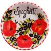 Tomato And Olive Design Ceramic Spaghetti Bowl -Ceramic Shop e sb 21 4023 m w
