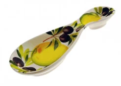Lemon & Olive Ceramic Italian Spoon Rest
