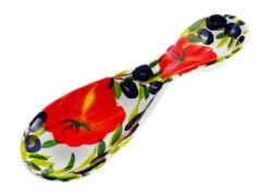 Tomato & Olives Ceramic Italian Spoon Rest