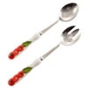 Raised Tomato’s Salad Servers -Ceramic Shop e ss 32 w 1