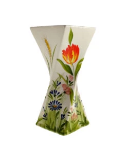 ‘MEDIUM’ Size Flowers Design Italian Ceramic Vase