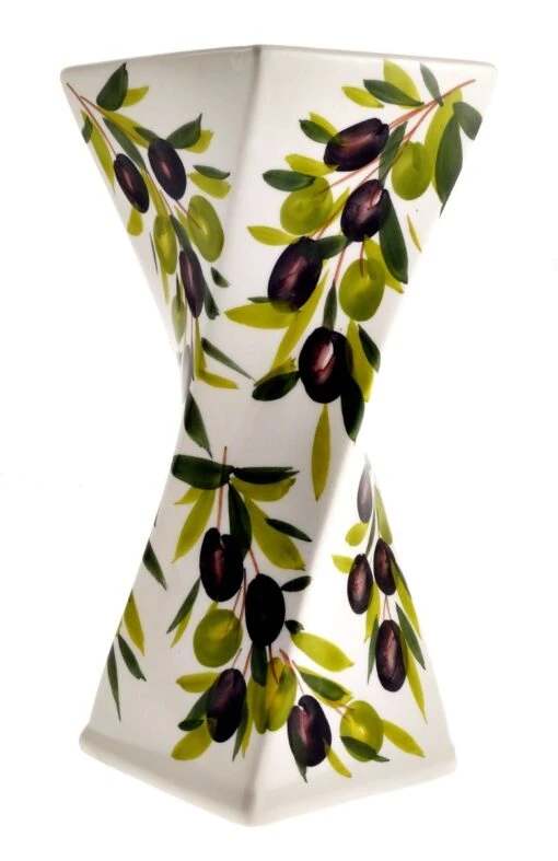 ‘MEDIUM’ Size Italian Ceramic Olive Design Vase